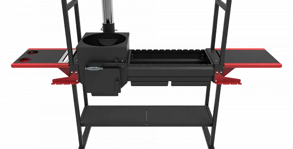 Печь-мангал "Искандер 360 Инклайн Эйр NEW" под казан 8л.