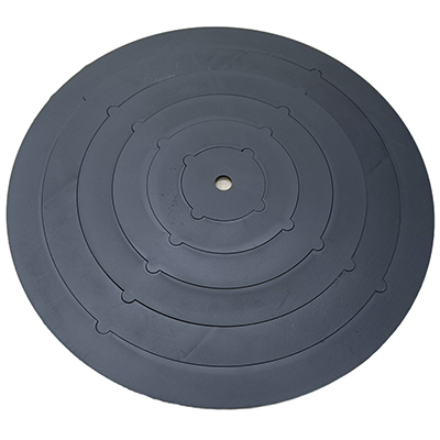 Плита стальная с 6-ю кольцами, 5мм, для печи под казан 375-490мм