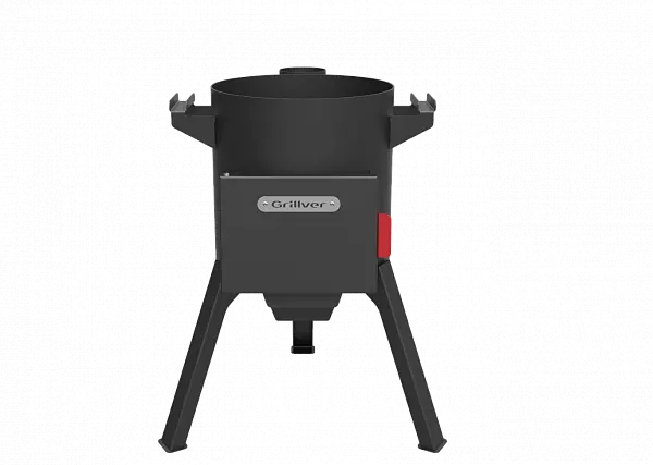 Печь под казан 8 литров "Берель 360" NEW с дымоходом (d=36см)