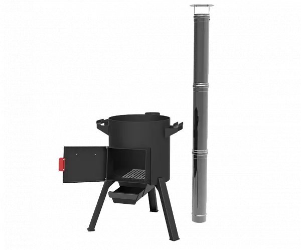 КОМПЛЕКТ: Печь "Берель 400К" + Казан 12л Гардарика с алюм. крышкой и дужкой"