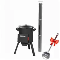 КОМПЛЕКТ: Печь "Берель 400К" + Казан 12л Гардарика с алюм. крышкой и дужкой"