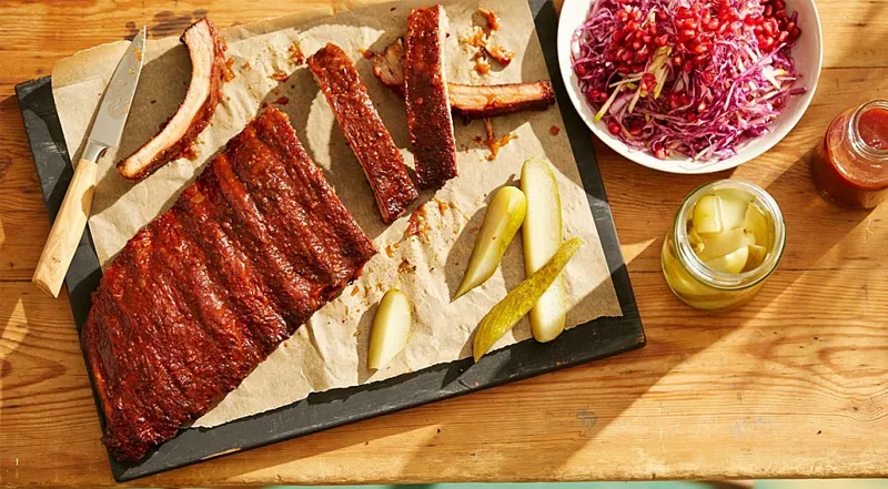 Свиные ребрышки по-канзасски