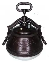 Афганский казан двухцветный с ручками, алюминиевый, 8л.