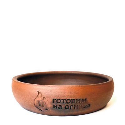 Кеци (керамическая сковорода) средняя 21см. "Готовим на огне"
