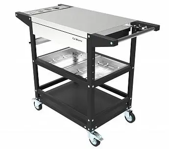 Стол металлический 70х50х90, столешница из нерж. стали, Комфорт