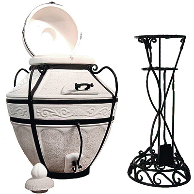 Тандыр "Аладдин" с откидной крышкой и подставкой