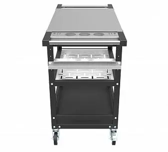 Стол металлический 70х50х90, столешница из нерж. стали, Комфорт