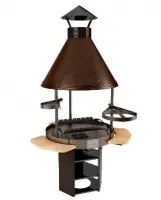 Дровяной гриль Suomi Grill 90, ант. медь 