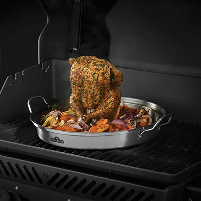 Ростер круглый для запекания курицы, нерж. сталь, NAPOLEON