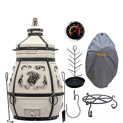 КОМПЛЕКТ Тандыр "Степной NEW 2023" с откидной крышкой 