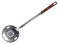 Шумовка для казана с дер. ручкой, средняя 