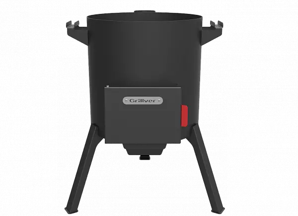 Печь под казан 22 литра "Берель 480К" NEW с дымоходом (d=48см)