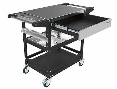 Стол металлический 70х50х90, столешница из нерж. стали, Комфорт