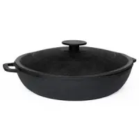 Жаровня чугунная с чугунной крышкой, диаметр 36см (Гардарика)