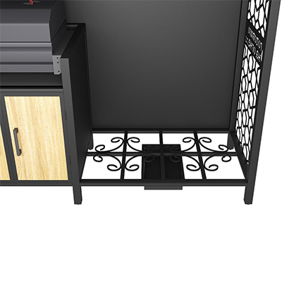 Кухня барбекю "Готовим на огне К- 4" Искандер 400, тандыр Гектор, 3 модуля