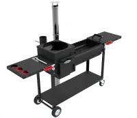 Печь-мангал "Искандер 360 Комфорт Эйр NEW" под казан 8л. с дымоходом из нерж. стали