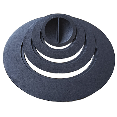 Плита с чугунными конфорками d350мм "Буржуйка"