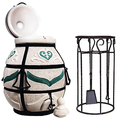 Тандыр "Дастархан" с откидной крышкой 