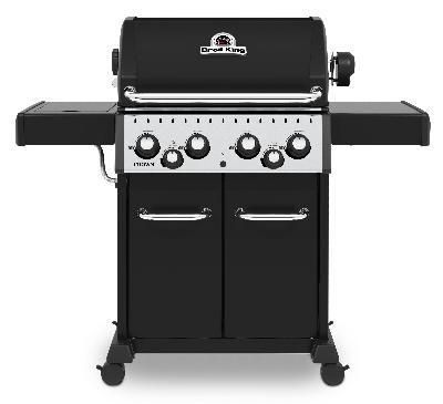 Газовый гриль BROIL KING Crown 490, 4 горелки, боковая конфорка, задняя горелка