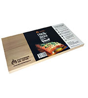 Ольховая дощечка для копчения рыбы и мяса 40х15х1.5см "Готовим на огне"