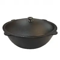 Казан 18 литров чугунный  с алюминиевой крышкой  (Татарстан)