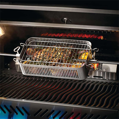 Корзинка (РЕГУЛИРУЕМАЯ) для вертела NAPOLEON из нержавеющей стали