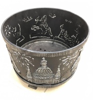 Кованная чаша для костра "Ленинград" с зольником, диаметр 500мм.
