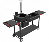Печь-мангал "ИСКАНДЕР 400 Комфорт Эйр NEW" под казан 12л., дымоход из нерж. стали