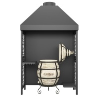 Модуль кухни барбекю ПРОТЕЙ К-3 для тандыра с вытяжным куполом трапеция