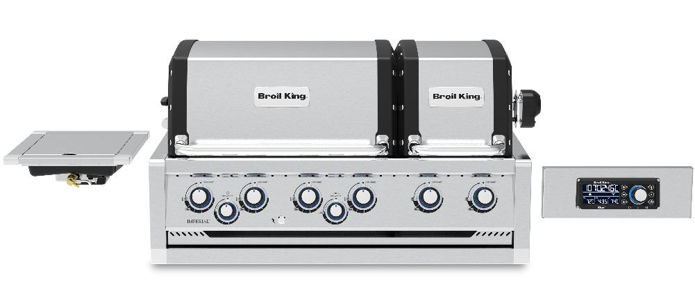 Встраиваемый газовый гриль BROIL KING Imperial QS 690 BL, управление iQue