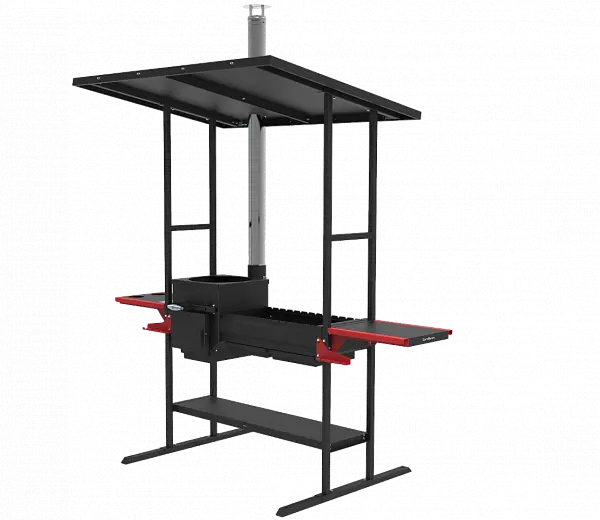 Печь-мангал "Искандер 360 Инклайн Эйр NEW" под казан 8л.