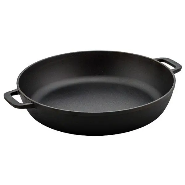 Жаровня чугунная с чугунной крышкой, диаметр 34см (Гардарика)