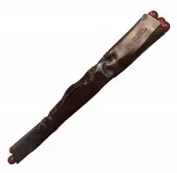 Чехол-скрутка "Готовим на огне" для 6 шампуров, из нат. кожи.