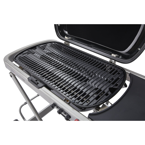 Газовый гриль WEBER Traveler, 1 горелка, 3,8кВт, складные ножки, черный