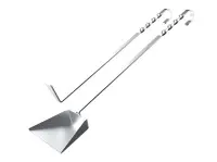 Набор кочерга-совок из нерж. стали 3мм