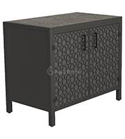 Тумба ПРОТЕЙ К-3 столешница из керамогранита, фасад фактурный металл