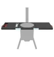 Боковые складные столики для печи Берель 360