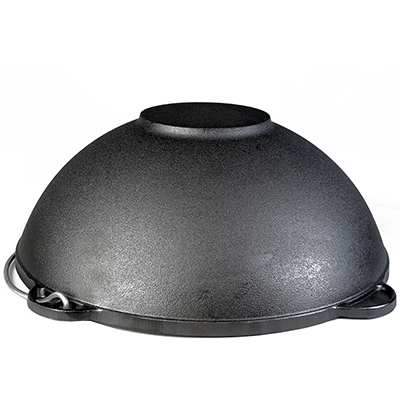 Казан чугунный 32 литра с алюминиевой крышкой и дужкой (Гардарика)