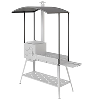 Крыша для печь-мангала "3в1 Чайка", 1220х740мм