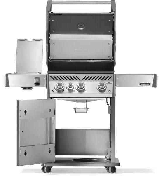 Газовый гриль NAPOLEON Rogue 425 PRO c ИК конфоркой (нерж. сталь)