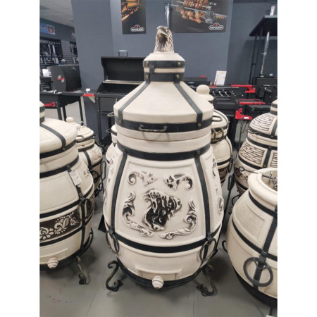 Тандыр "Степной" с откидной крышкой и подставкой