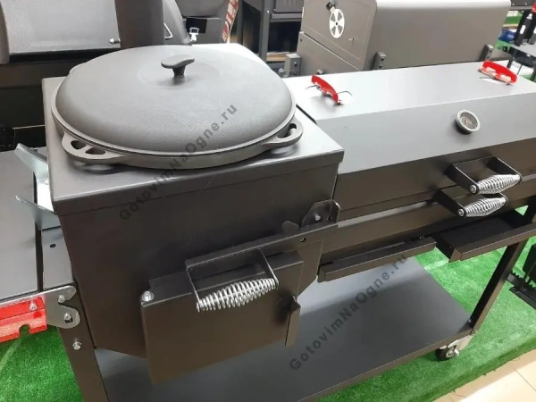 Встраиваемый печь-мангал "ИСКАНДЕР 400" под казан 12л (без крышки)