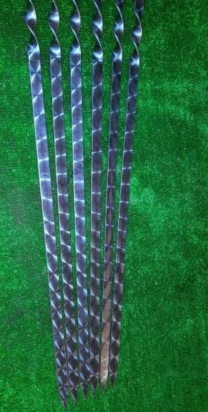 Шампур для люля-кебаб с дер. ручкой, раб.  длина 45см., ширина 16мм.