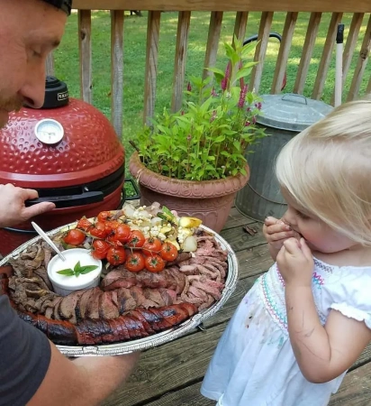 Керамический угольный гриль KAMADO JOE Junior 34см.