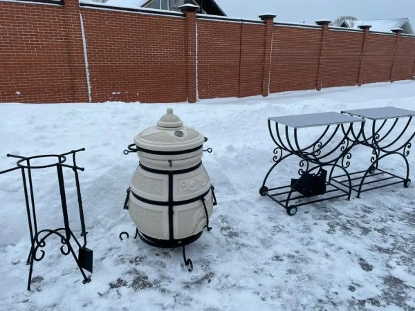 Стол-дровница для тандыра и мангала, 39х79х83см