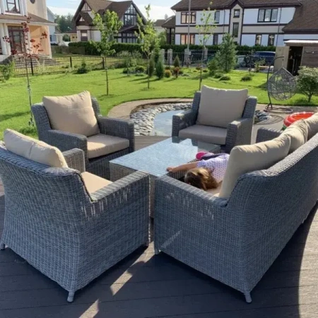 Диванная группа из искусственного ротанга SUNSTONE