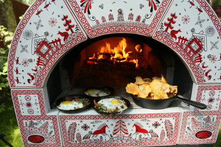 Дровяная русская печь (Жарушка) "Мезенская"