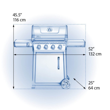 Газовый гриль NAPOLEON Legend-425 SIB с ИК конфоркой