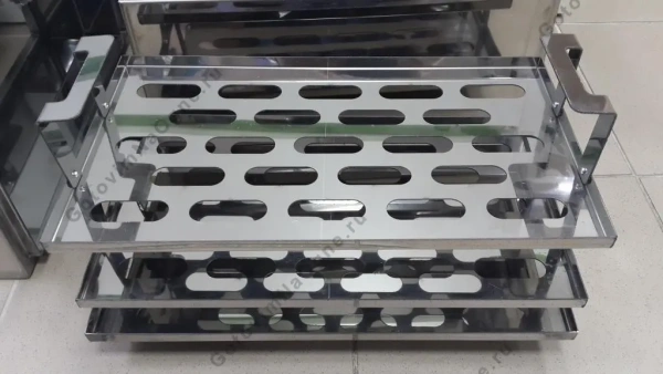 Коптильня Grillver 410х250х230мм. из нерж. стали