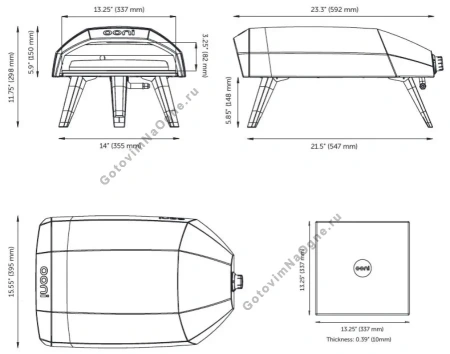 Газовая печь для пиццы OONI Koda